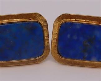 JEWELRY Pair of kt Gold and Lapis Lazuli