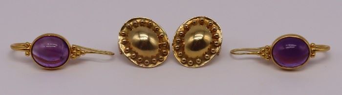 JEWELRY Pairs of Helen Woodhull Gold Earrings