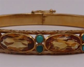 JEWELRY Portuguese kt Gold and Colored Gem