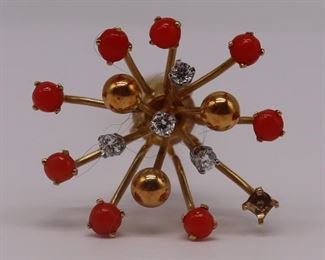 JEWELRY Schlumberger for Tiffany kt Gold Coral