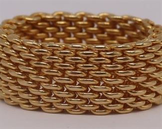 JEWELRY Tiffany Co kt Gold Mesh Ring