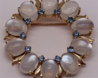 JEWELRY Tiffany Co Moonstone Sapphire Brooch