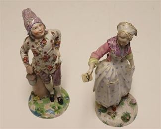 MEISSEN Of Large Signed Porcelain Figures