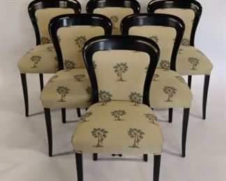 MIDCENTURY Ebonised Chairs In The Style Of