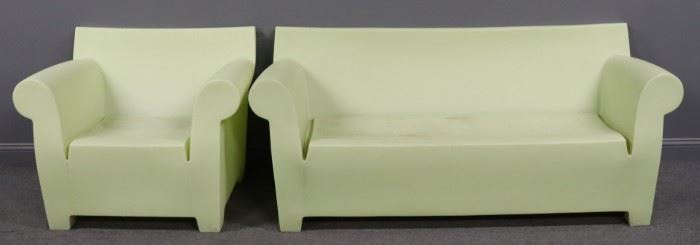 MIDCENTURY Philipe Starck Bubble Settee And Arm