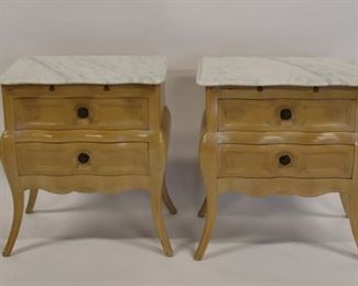 Pair Of Vintage And Quality Marbletop French