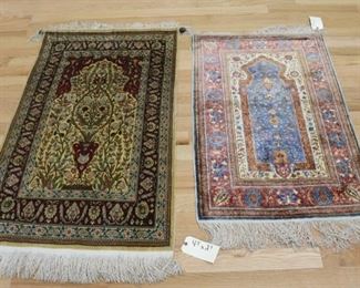 Silk Vintage And Finely Hand Woven Area
