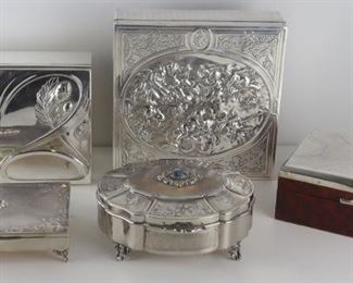 SILVER Assorted Silver and Silverplate Decorative