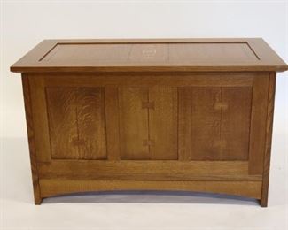Stickley Audi Arts And Crafts Style Inlaid Trunk