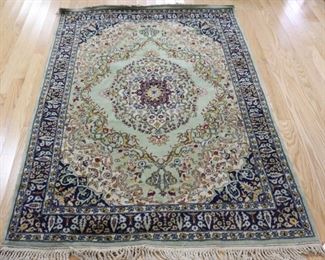 Vintage And Finely Hand Woven Area Carpet