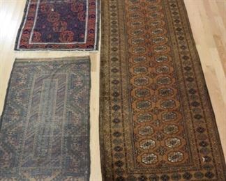 Vintage Finely Hand Woven Runner Area Carpet