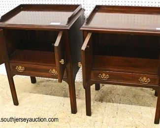  PAIR of “Drexel Furniture” Mahogany 2 Door 1 Drawer Bedside Stands

Auction Estimate $100-$300 – Located Inside 