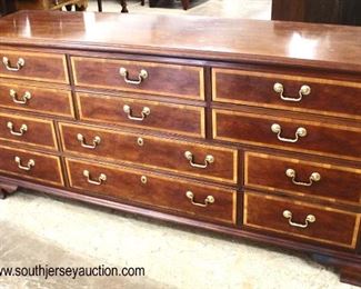  Mahogany “Thomasville Furniture” Bracket Foot Banded and Inlaid 12 Drawer Low Chest

Auction Estimate $200-$400 – Located Inside 