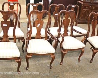  11 Piece Cherry Queen Anne Dining Room Set with Banded and Inlaid Table and Flip Top Server

Auction Estimate $300-$600 – Located Inside 