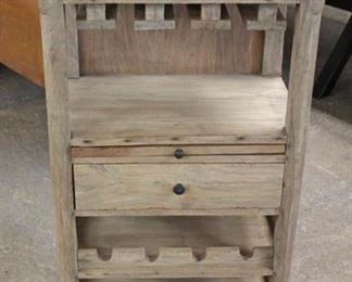  Nice Size Rustic Style One Drawer Wine Rack with Pull Out Tray 