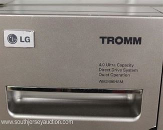  Set of “LG Tromm” Electric Dryer and Washer Stackable Front Loaders 