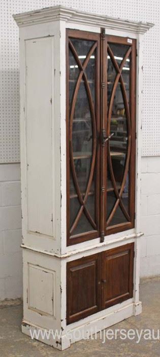  PAIR of Paint Distressed Natural Finish 4 Door Country Display Cabinets

Auction Estimate $300-$600 – Located Inside 