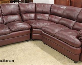  Like New 3 Section Leather Sofa 