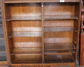  ANTIQUE Oak Open Front Bookcase 
