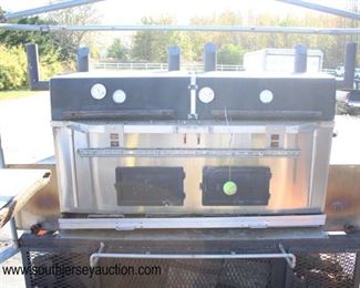  Double Axle Custom BBQ Trailer with Smokers, Water, Canopy, Accessories and has Registration 
Ready to Get your Turkey on Big Time – Army Size for Big Family 