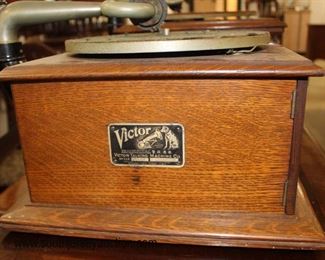  Selection of ANTIQUE “Victor” Table Top Victrola’s 