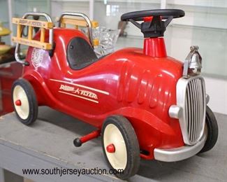  “Radio Flyer” Red #9 Fire Car with Wood Ladder 