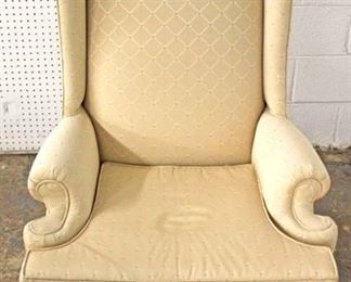  Decorator Upholstered Queen Anne Wing Chair 
