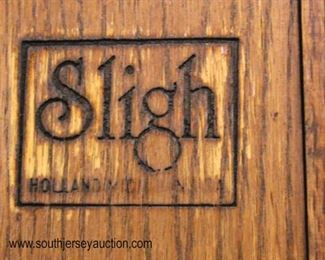  Oak “Sligh Furniture” Mission Style Grandfather Clock 