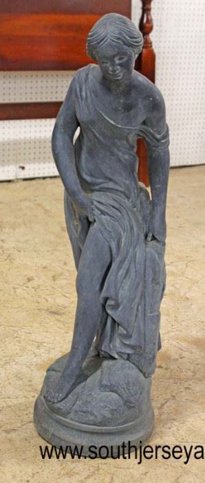  Composition Marked “Massarellis” Figural Statue 