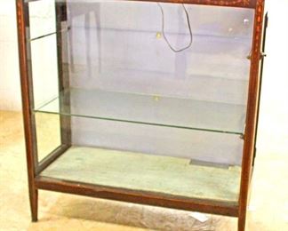  Mahogany Inlaid Glass Front and Sides Display Cabinet 