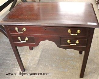  Mahogany Chippendale Style 3 Drawer Low Boy 
