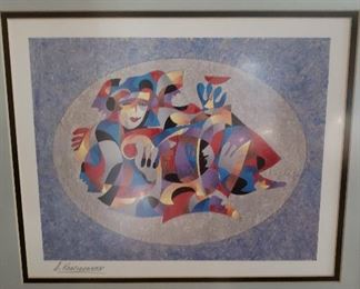 Anitole Krasnyansky Seriolithograph "Missing", signed