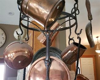 Antique copper cookware