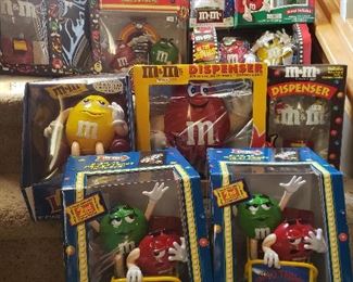 Wide selection of M&M's collectables