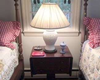 Side Table & Lamp