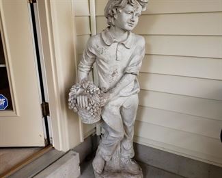 Statue of a boy