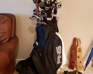 Ping bag & Callaway Big Bertha Irons and other golf items