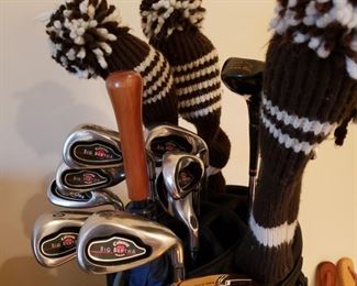 Close up of the clubs