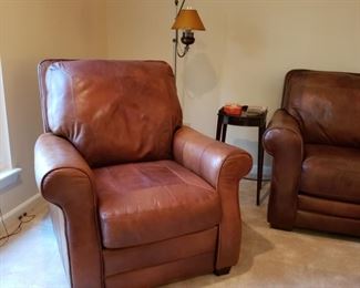 Matching Lane Furniture Co. leather recliner