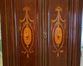 Close up of the armoire doors