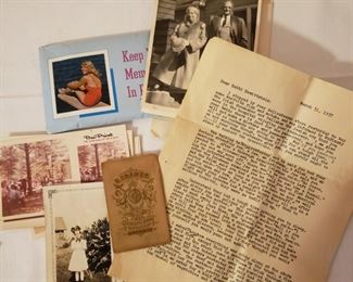 Vintage photos and letters