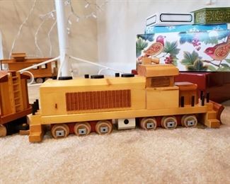 Newer wooden train set