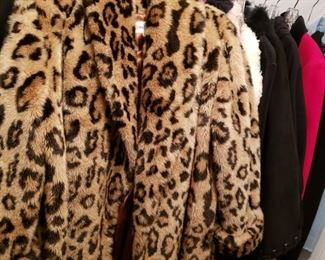 Neiman Marcus faux fur coat and many other jackets