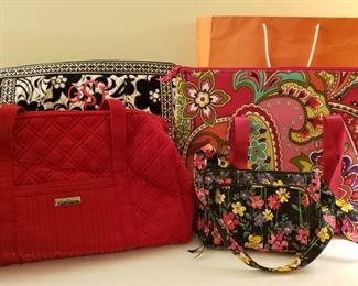 Many, many, many handbags including Vera Bradley