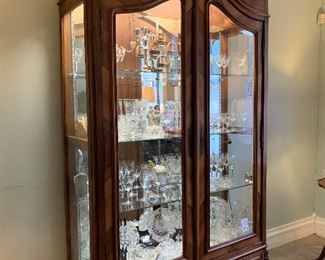 Gorgeous Display Cases! And Beautiful Crystal and Cut Glass!