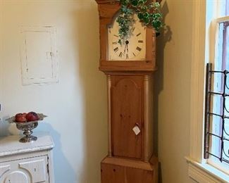 Pine Grandfather Clock