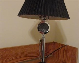 Microphone Lamp  20" tall
