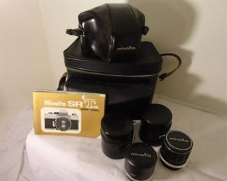 Vintage Minolta Camera SRT 101 set
