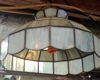 Stained glass ceiling light