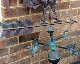 Large antique Rooster weathervane